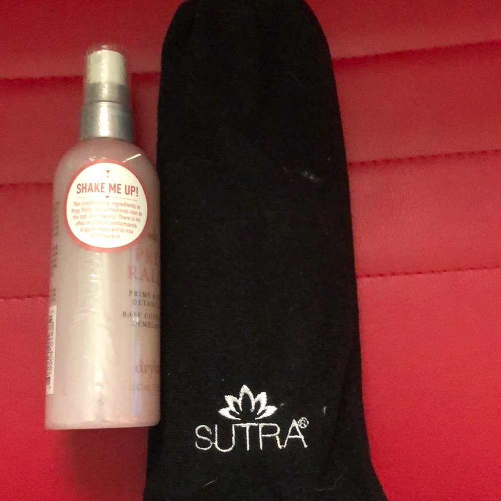 Travel size curler and prep rally hairspray